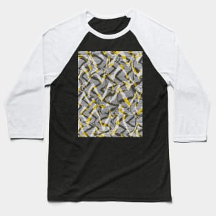 Abstract zebra yellow Baseball T-Shirt